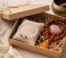 Eco friendly spiritual gift box with crystals mala and warm decor