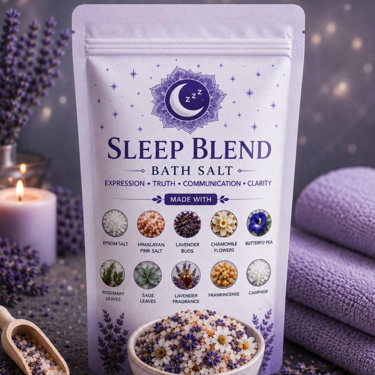 Sleep-Blendd-bath-salt.png Spiritual Connection – Sleep Blend Bath Salt - Image 1
